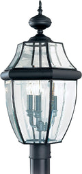 Black Outdoor Post Lantern Y341451