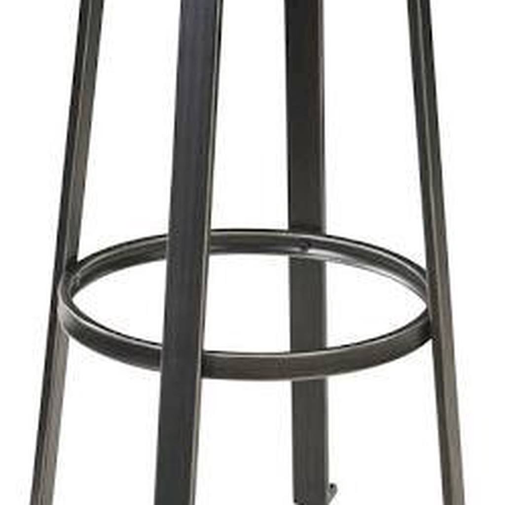 Dark Brown Upholstered Barstool Set of 2 J597287
