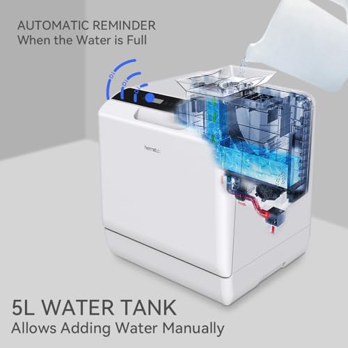 Portable Countertop Dishwasher with 5-Liter Built-in Water Tank W22122