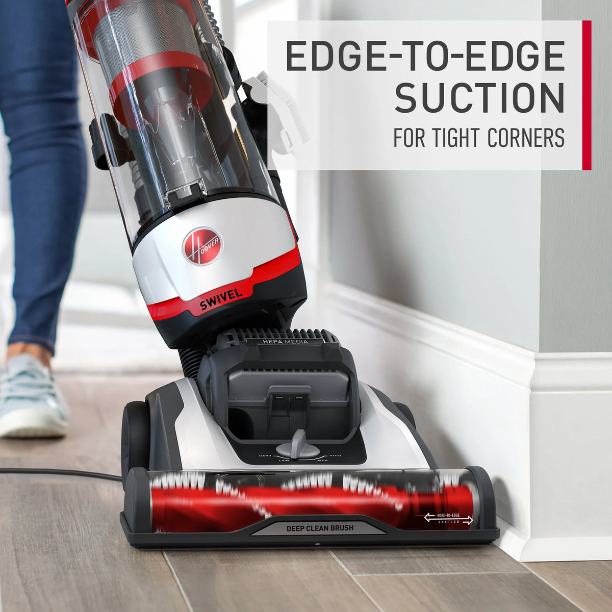 Bagless Upright Vacuum Cleaner with HEPA Media Filtration S625446