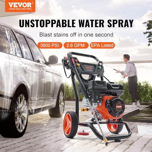 Gas Powered Pressure Washer 3400 PSI 2.6 GPM K2801