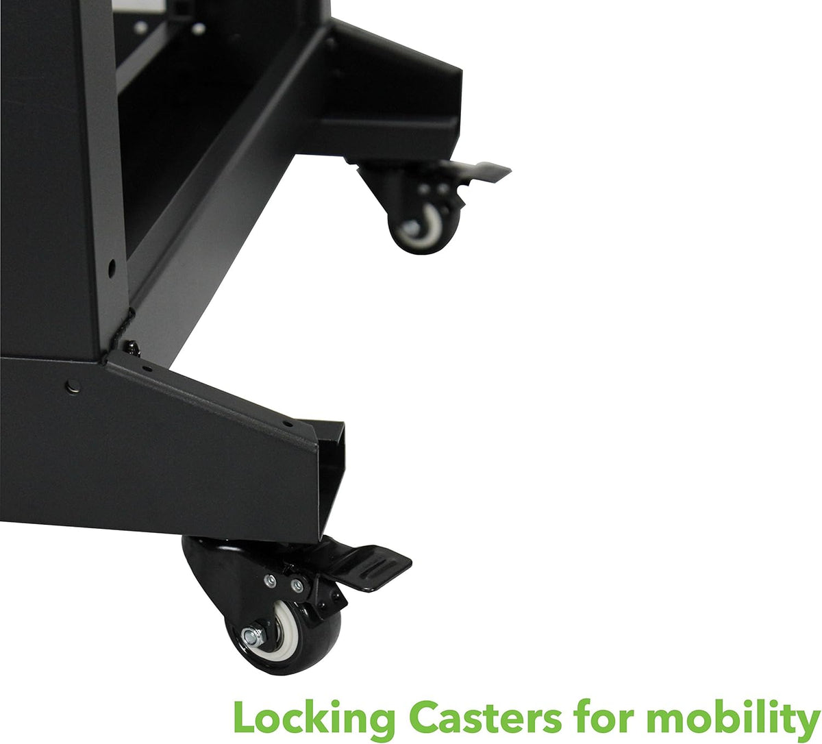 22U 4-Post Open Frame Server Network Rack with Casters Black G32506