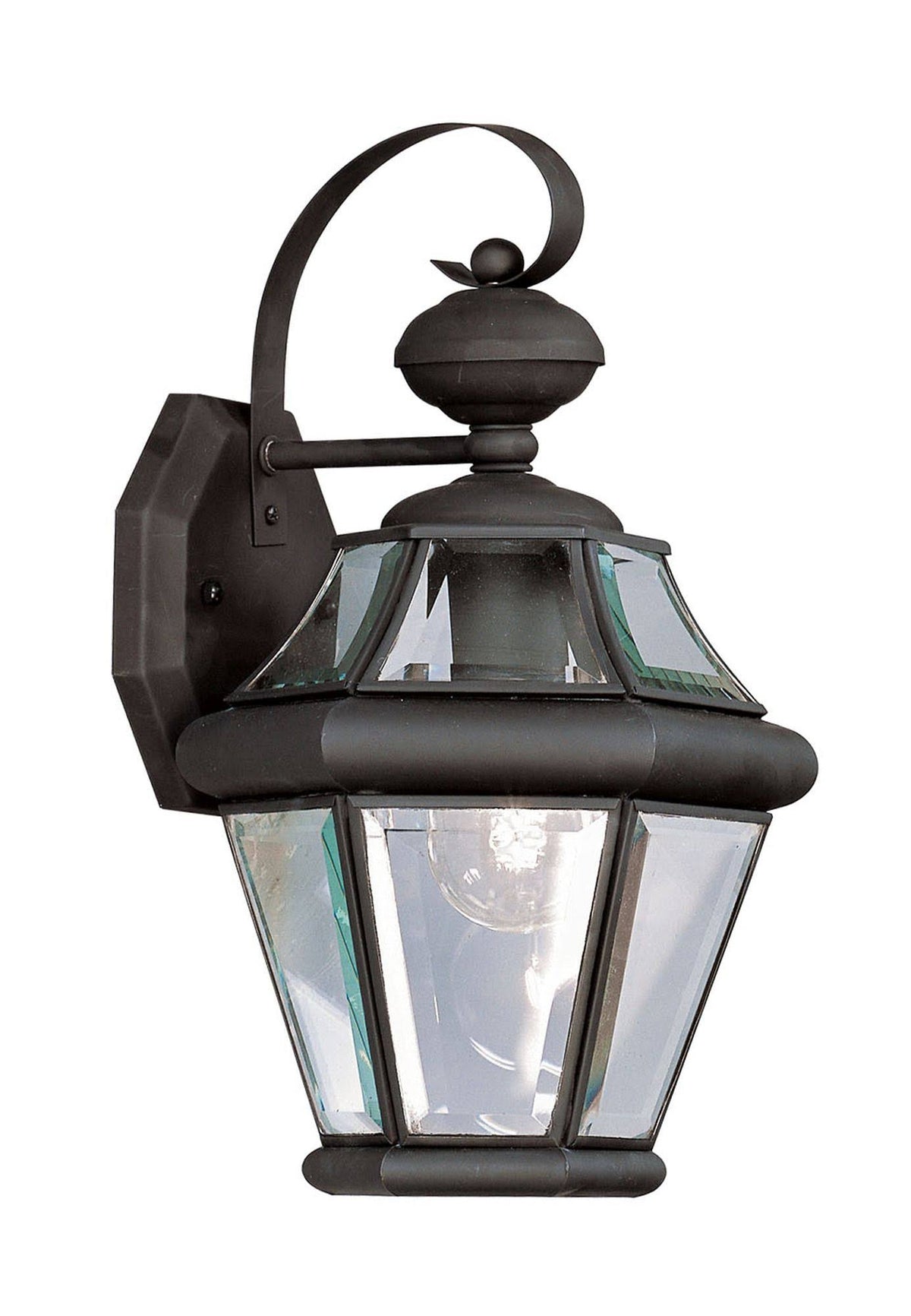 Black 1 Light Outdoor Wall Lantern Z428