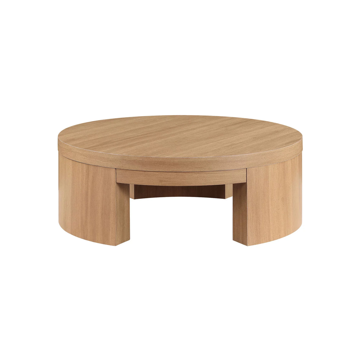 Round Coffee Table Warm Honey Finish O646572