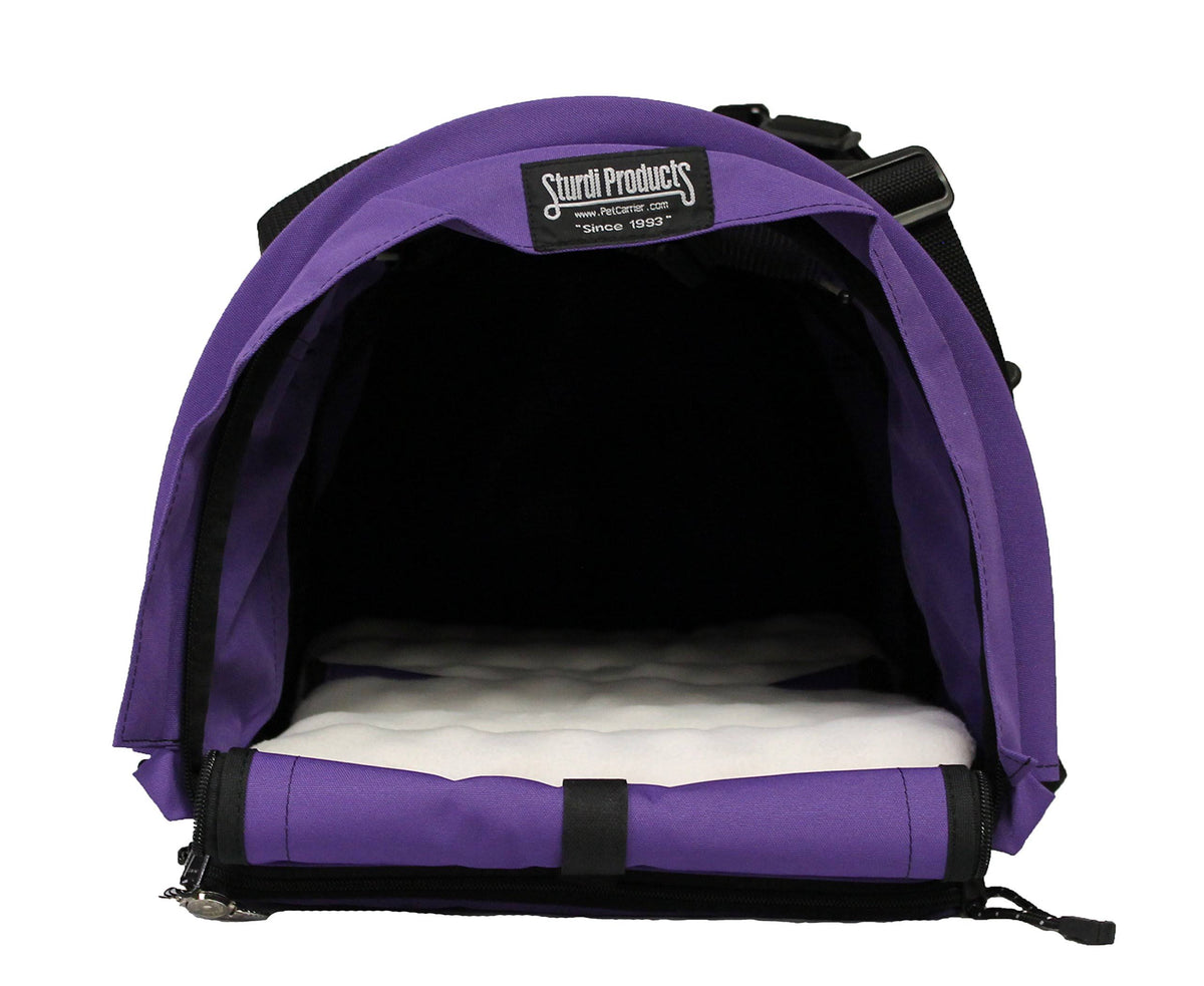 Double Sided Divided Pet Carrier Large Purple J788