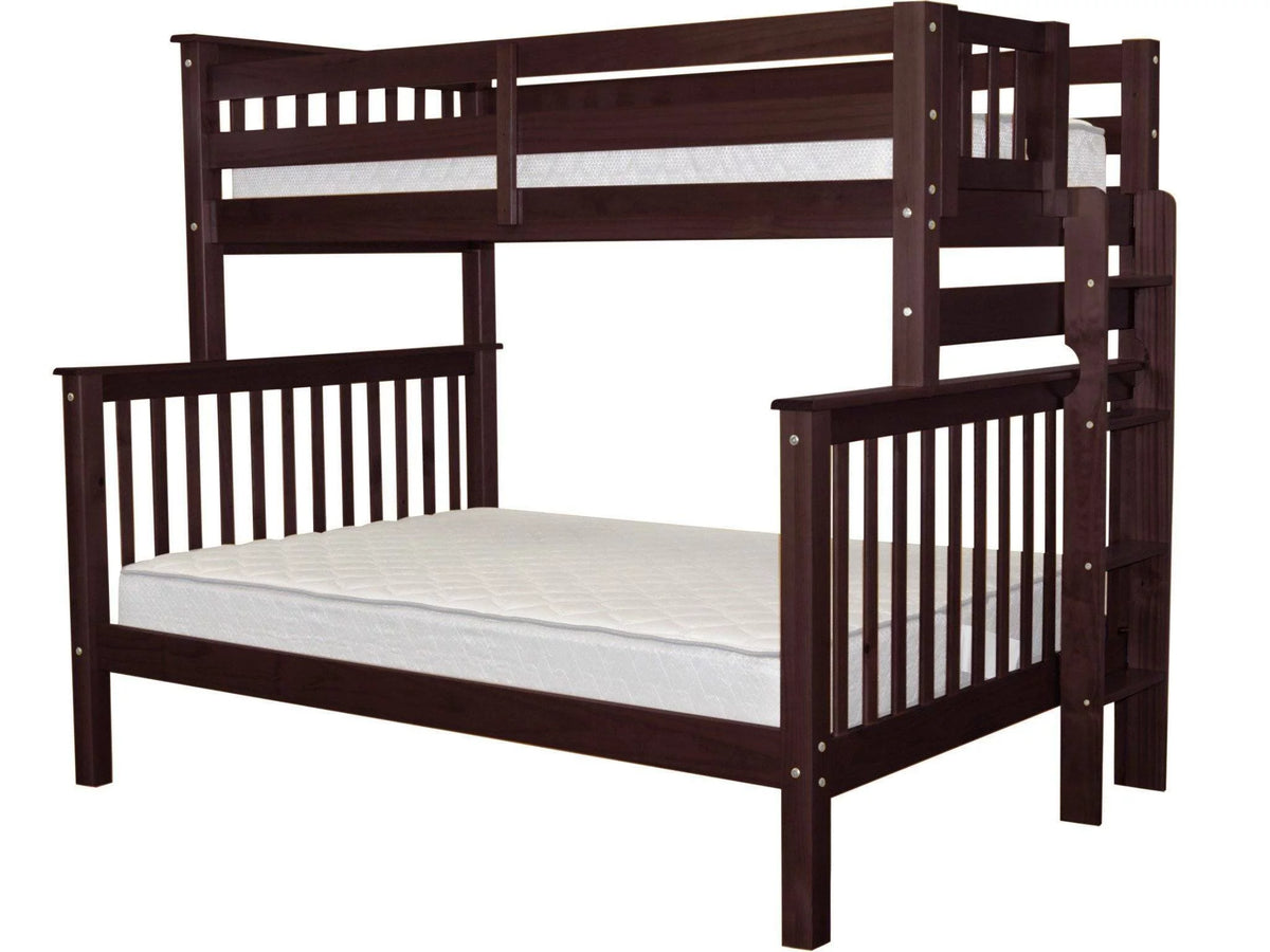 Twin over Full Bunk Beds with End Ladder R48004