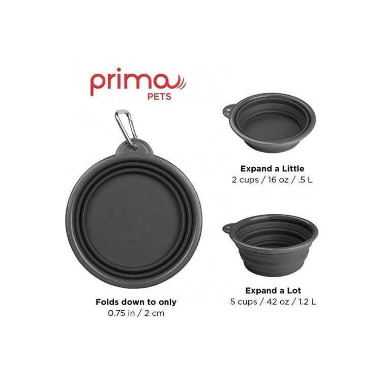 Collapsible Silicone Water Travel Bowl with Clip I402