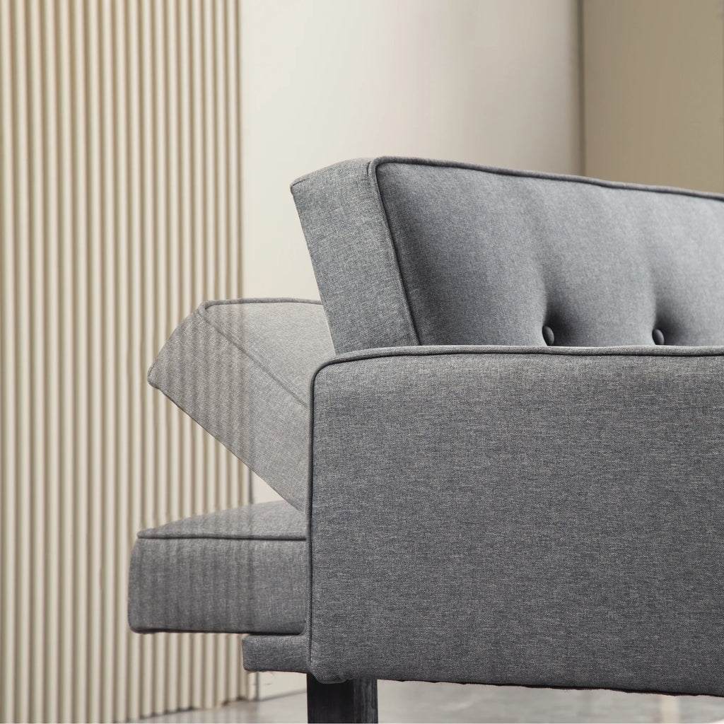 Convertible Futon Sofa Bed with Armrests X40651