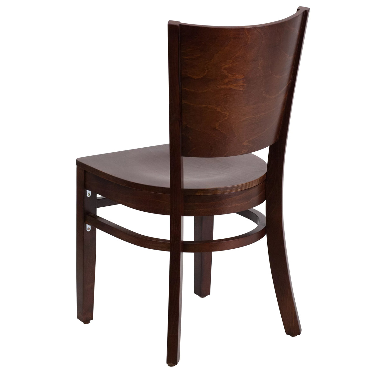 Solid Back Walnut Wood Restaurant Chair R4954