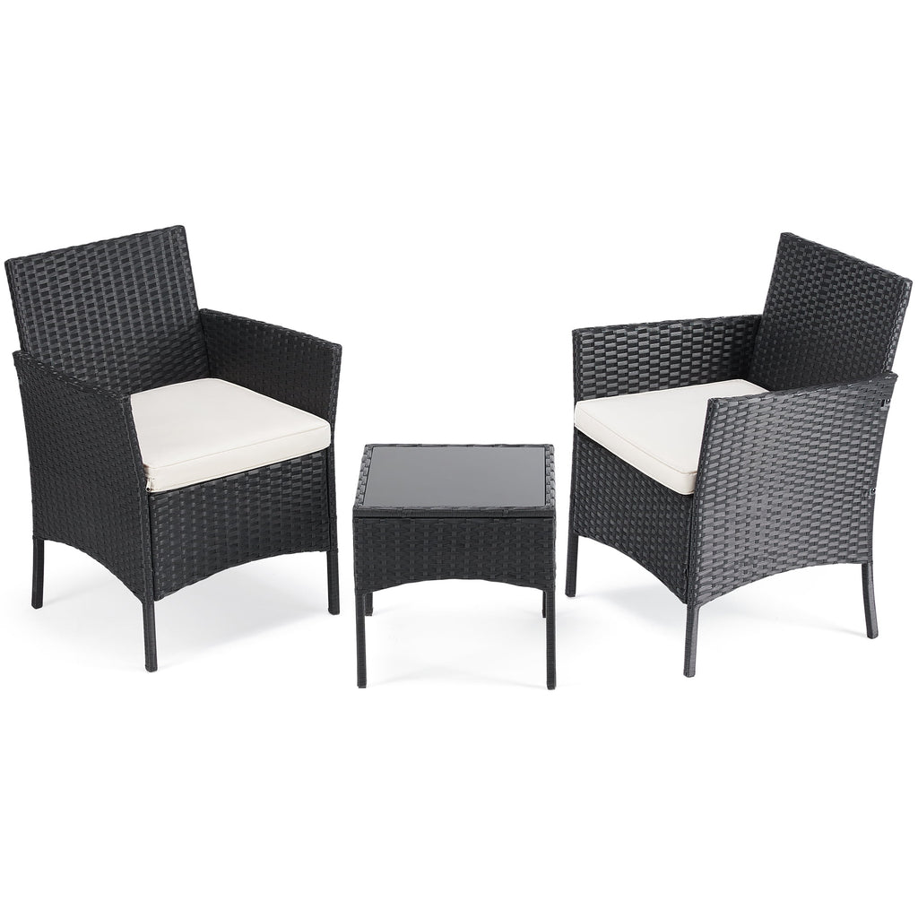 Black Beige Bistro Set Q663