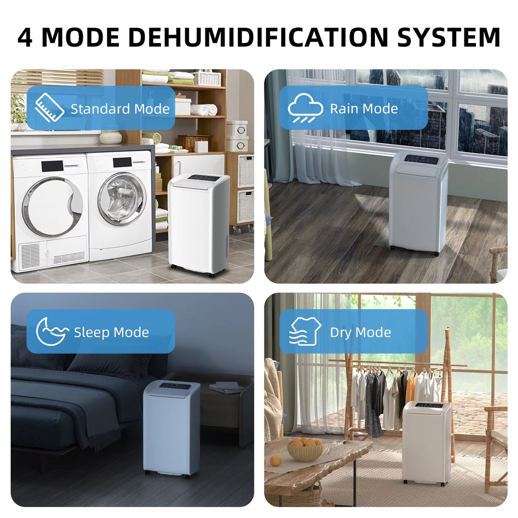 70 Pints 4,500 Sq. Ft. Dehumidifier with Drain Hose H136284