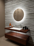 32 x 32 Round Edge Lit Mirror K859