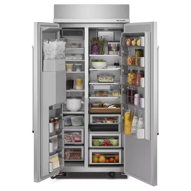 Built-In Side by Side Refrigerator in Stainless Steel F5262