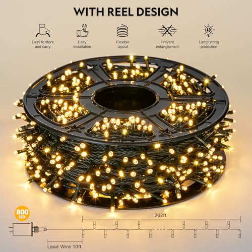 500 LED Orange and Purple Halloween String Lights L36532