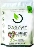 Probiotics Digestive Enzymes with Pre/ProBiotics 30+ SuperGreens & SuperReds Organic Gluten-Free Lemon Citrus L698