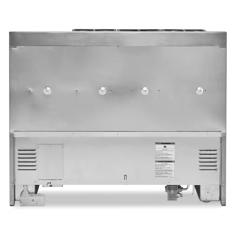 6.3 cu. ft. Smart Double Oven Gas Range with Griddle in Misty Blue I509