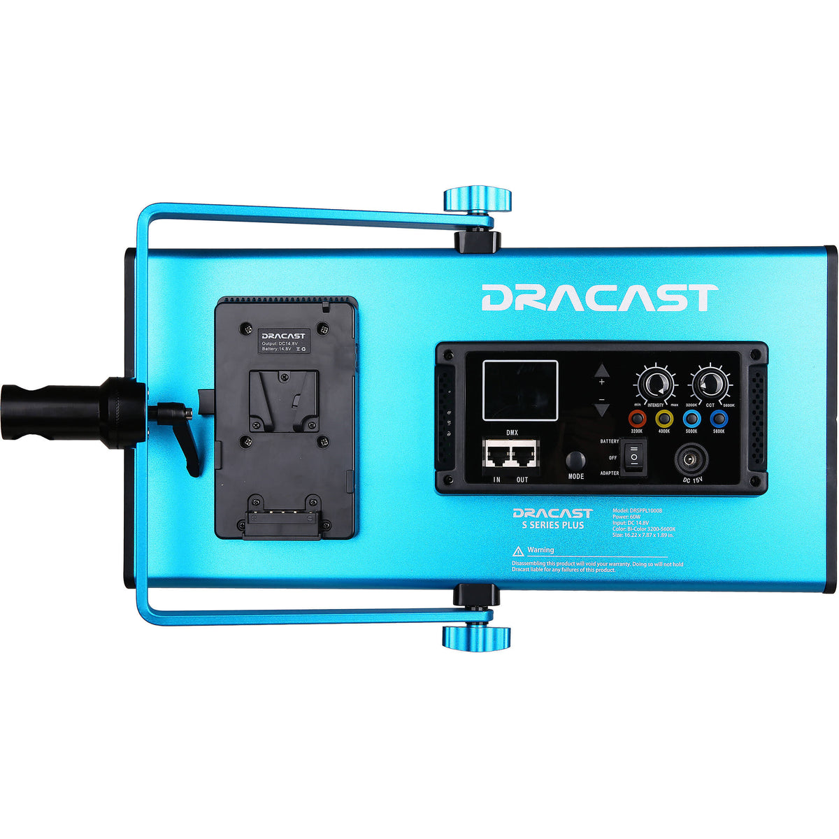 Bi-Color LED1000 Panel with V-Mount Battery Plate V338
