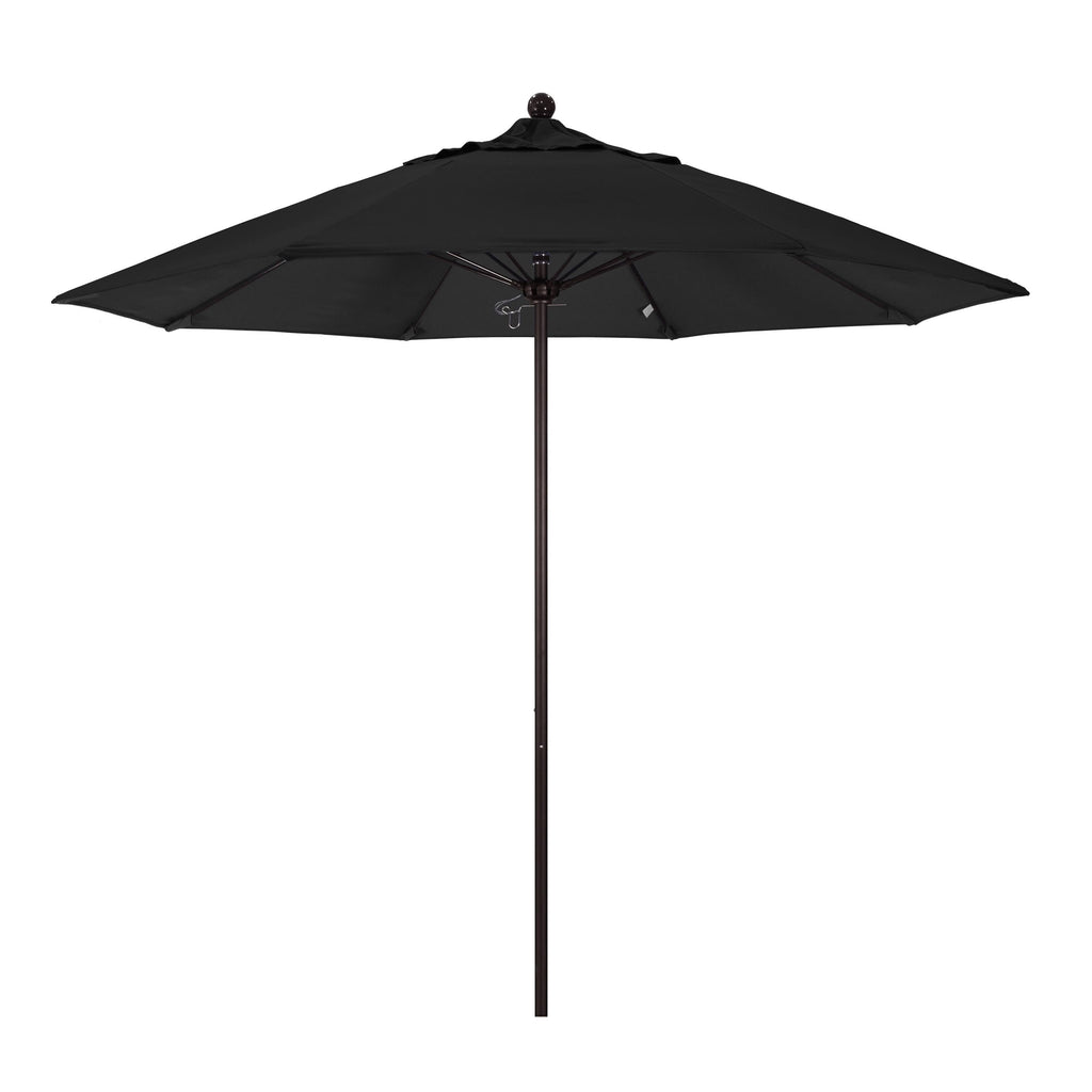 9 Ft Fiberglass Market Umbrella Pulley Open Bronze D6242