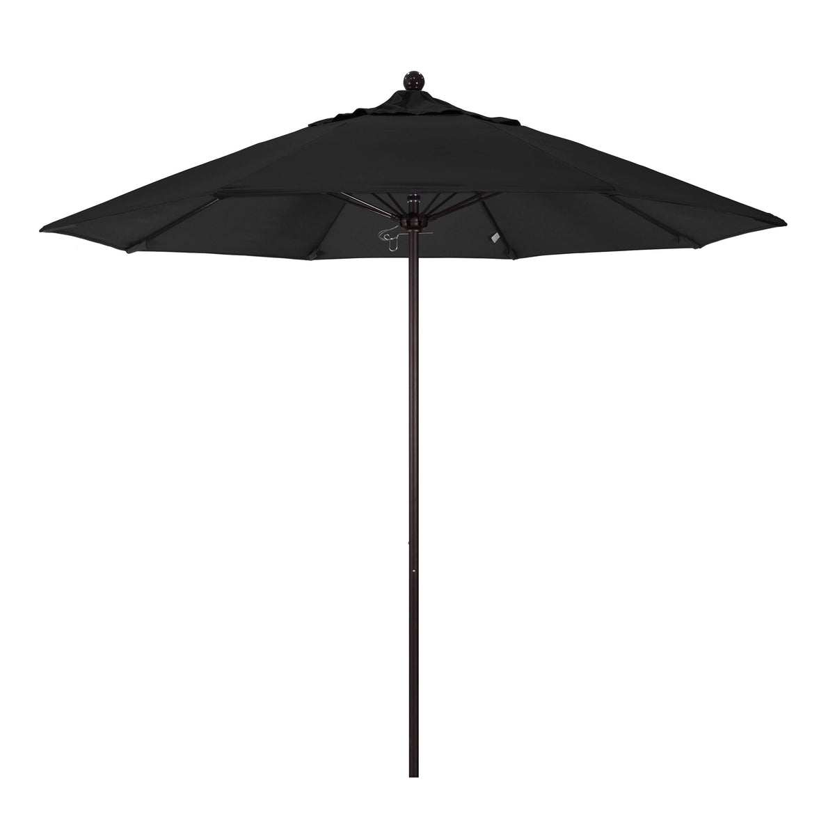 9 Ft Fiberglass Market Umbrella Pulley Open Bronze D6242