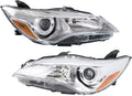 Toyota Camry 2015 Halogen Headlight Assembly Pair W7671
