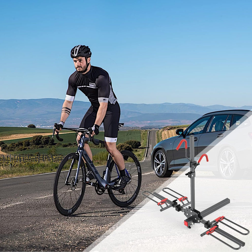 Hitch Mounted Foldable 2-Bike Rack P63594