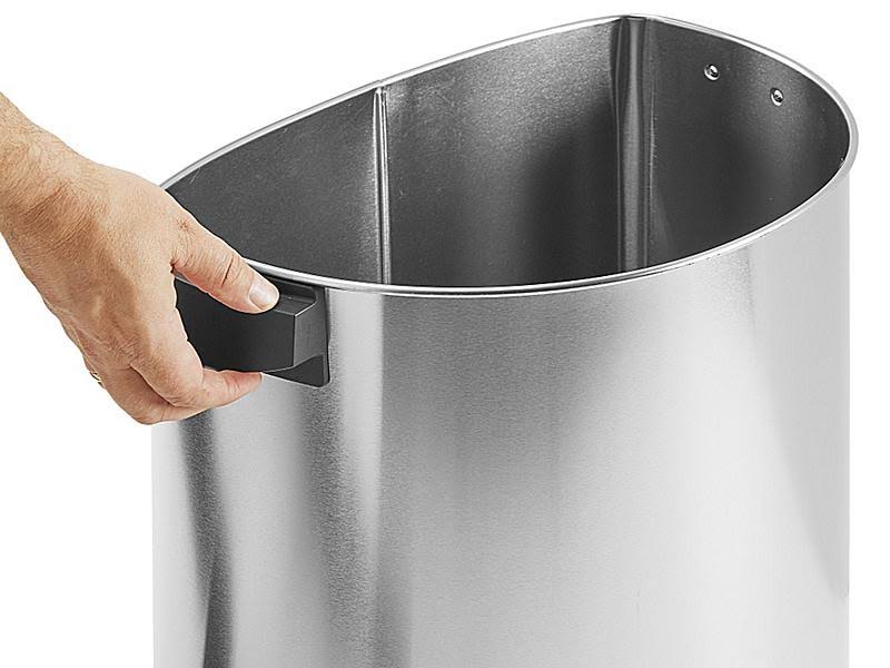 Semi-Round Lift-Off Lid 15.9 gal Stainless Steel Trash Can S561960