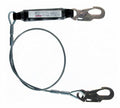 6-Foot Shock Absorbing Lanyard with Vinyl Coated Cable E426