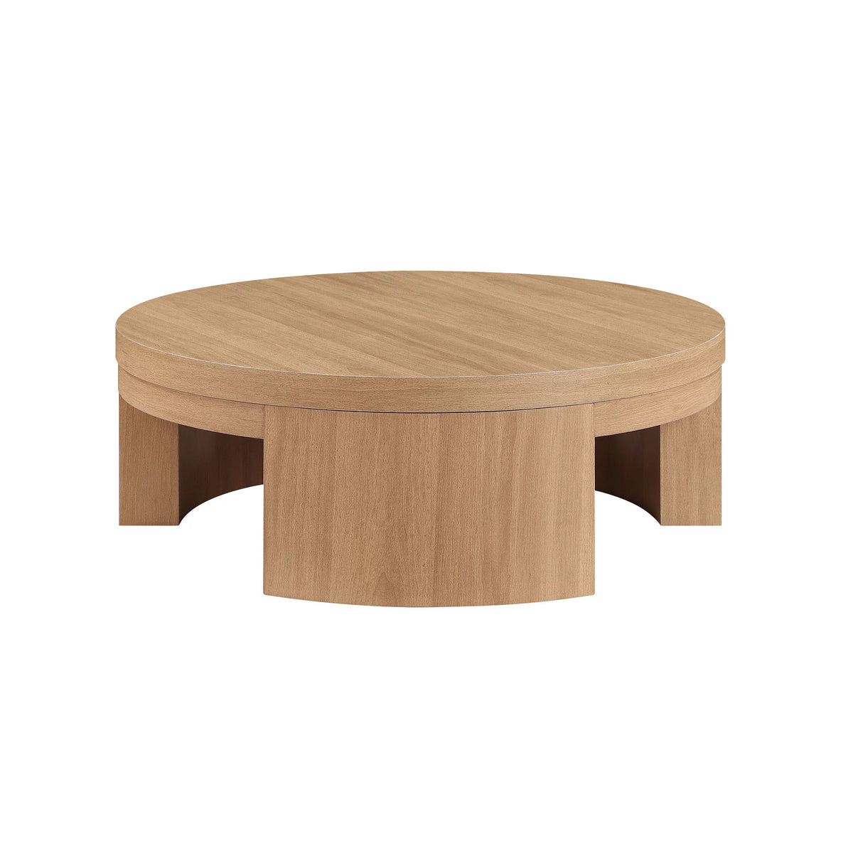 Round Coffee Table Warm Honey Finish O646572