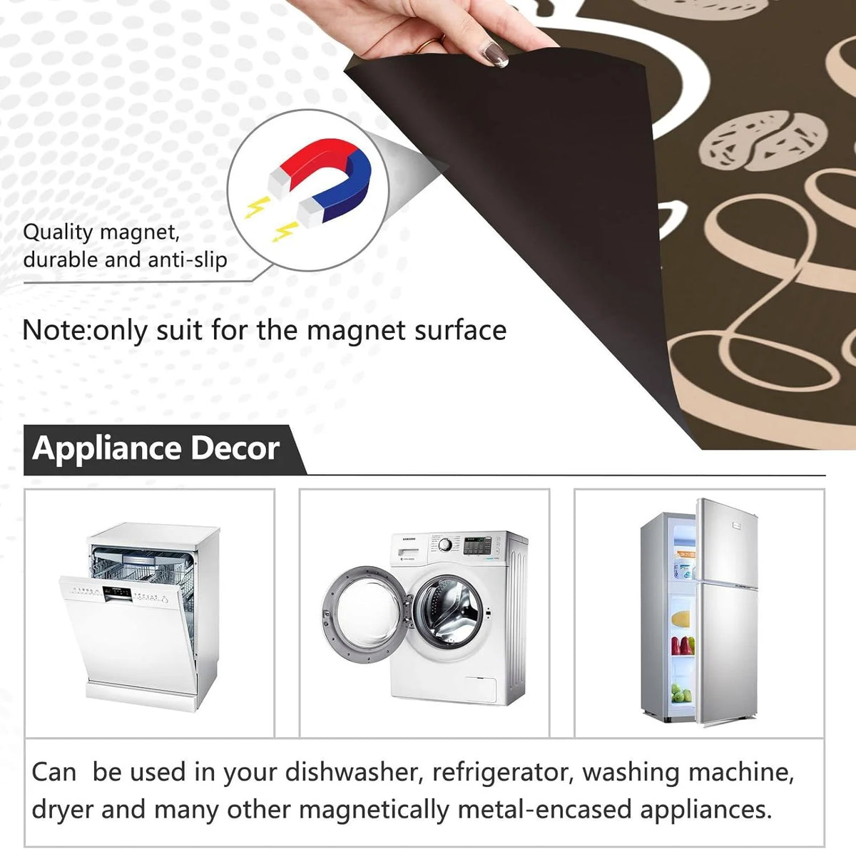 Coffee Cup Dishwasher Magnet Cover 23" x 26" C96703