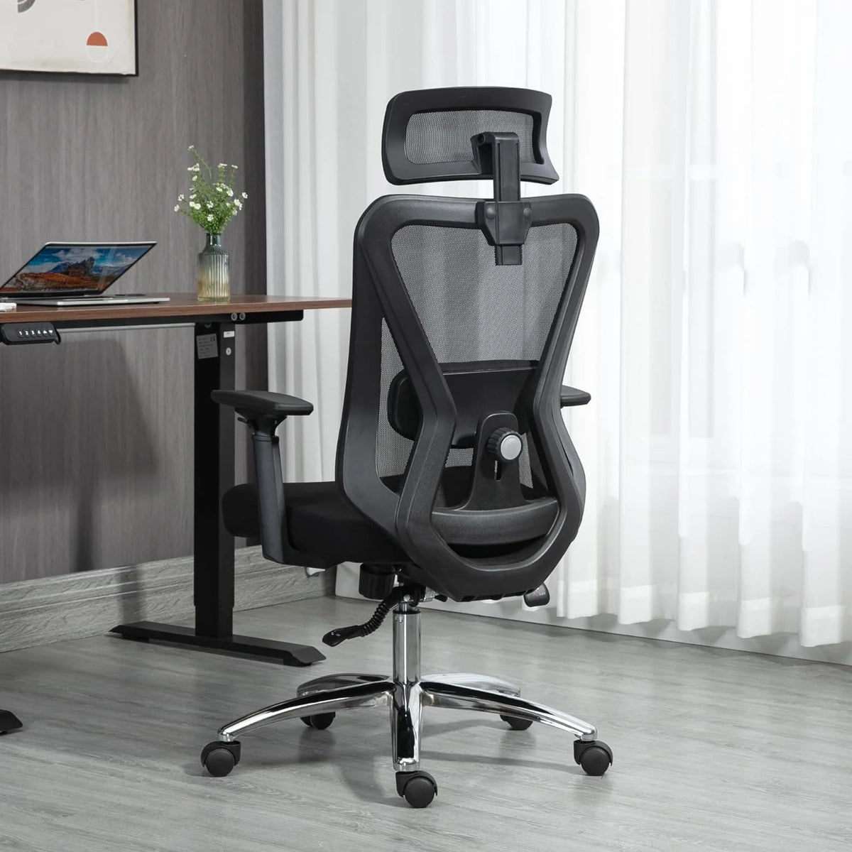 Black Mesh Ergonomic High Back Office Chair with Lumbar Support E880