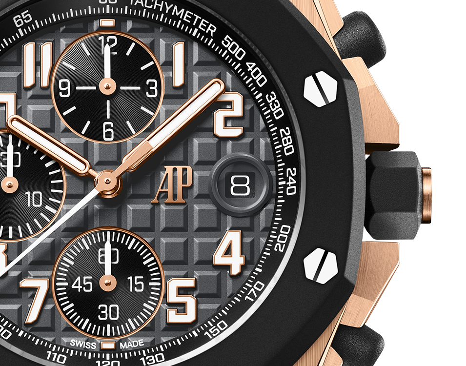 Pink Gold Anthracite Grey Dial Chronograph 42mm O79114