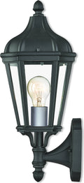1-Light Textured Black Outdoor Wall Lantern O256