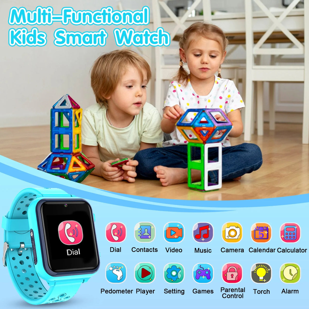 Kids Smart Watch with 2 Way Call Camera Music R210