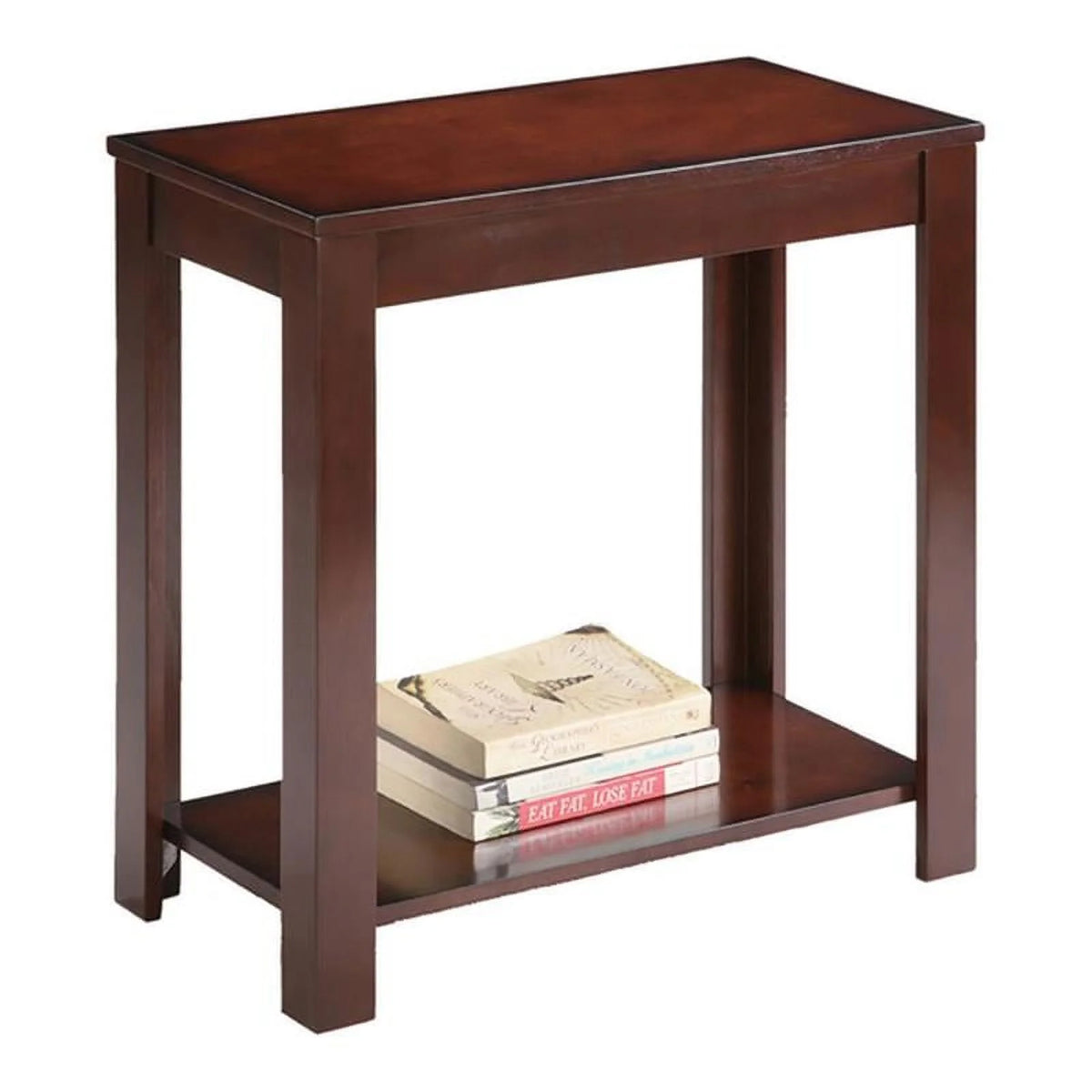 24 in. Traditional Dark Cherry Side End Table D2170