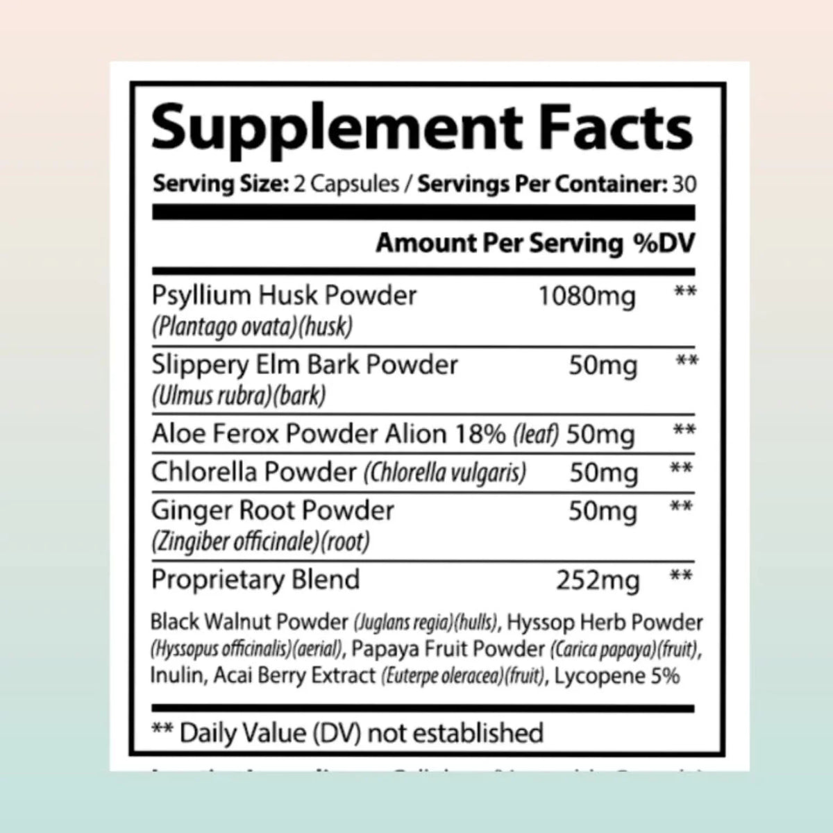 Psyllium Husk Capsules 2-Pack Q876