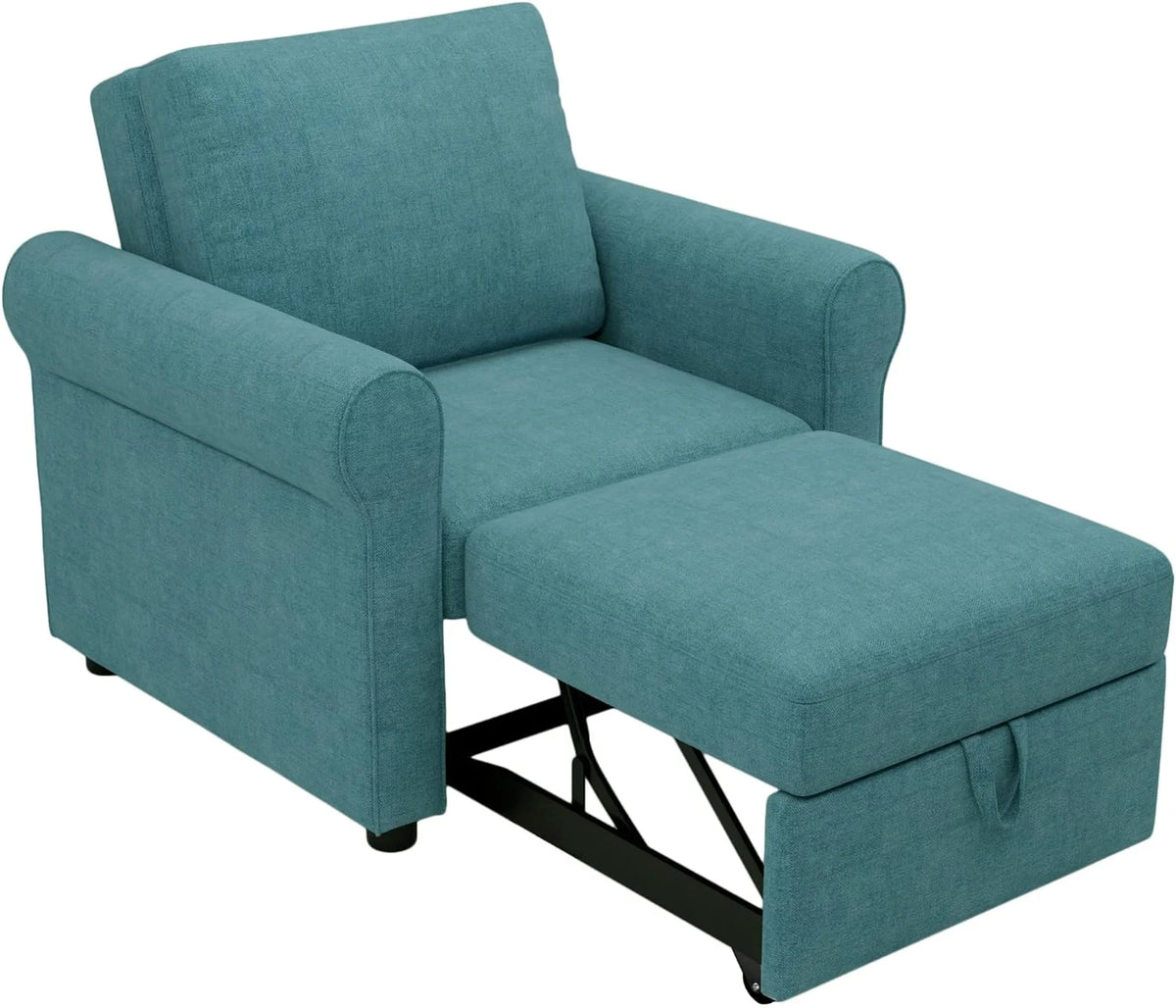 Teal Convertible Sleeper Chair Bed Z975