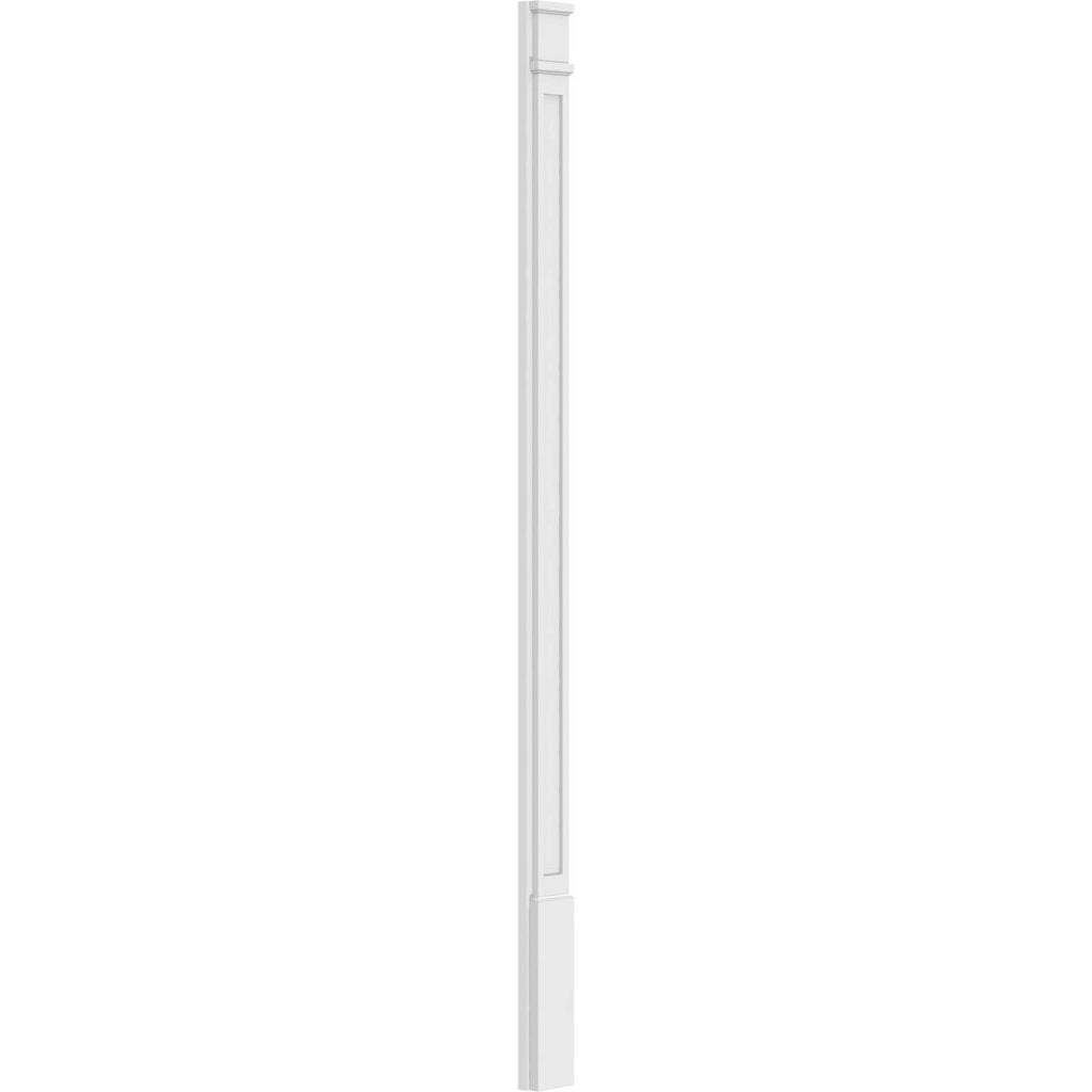 Flat Panel PVC Pilaster with Decorative Capital & Base (Pair) O9563