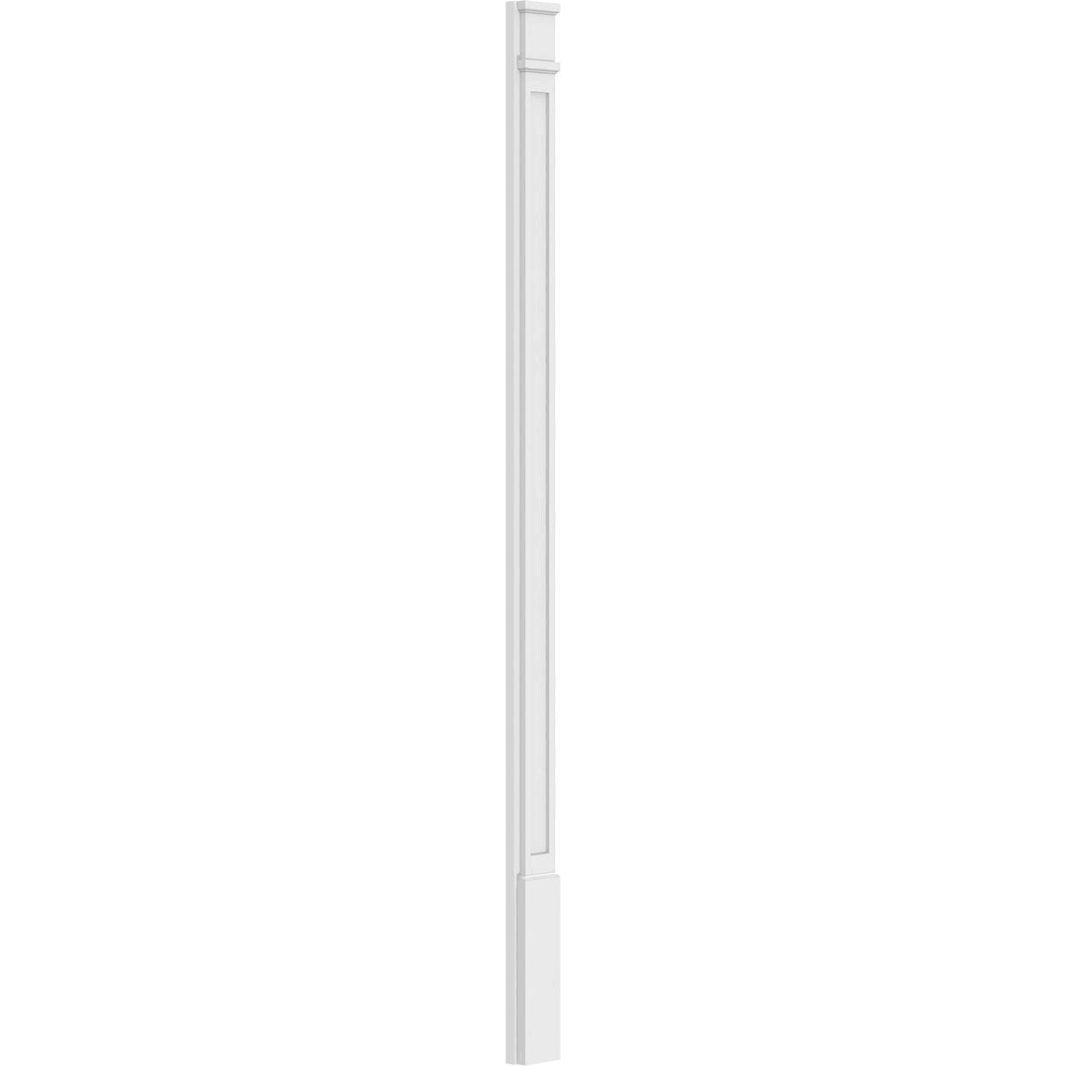 Flat Panel PVC Pilaster with Decorative Capital & Base (Pair) O9563