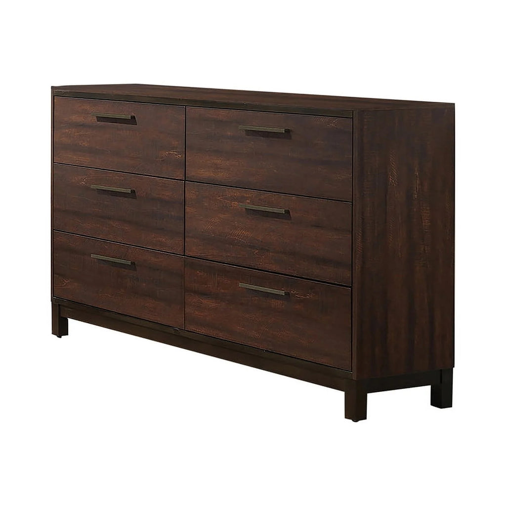 Bedroom Set Rustic Tobacco and Dark Bronze Q9691