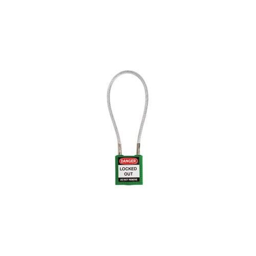 Green Compact Cable Padlock N5447