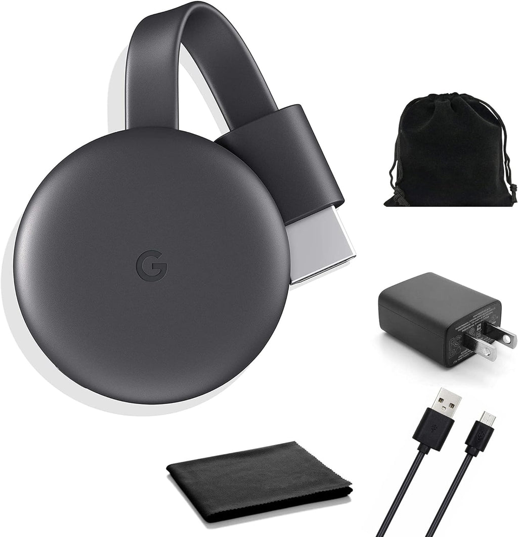 Streaming Device with HDMI Cable, Microfiber Cloth and Travel Carrying Pouch S404