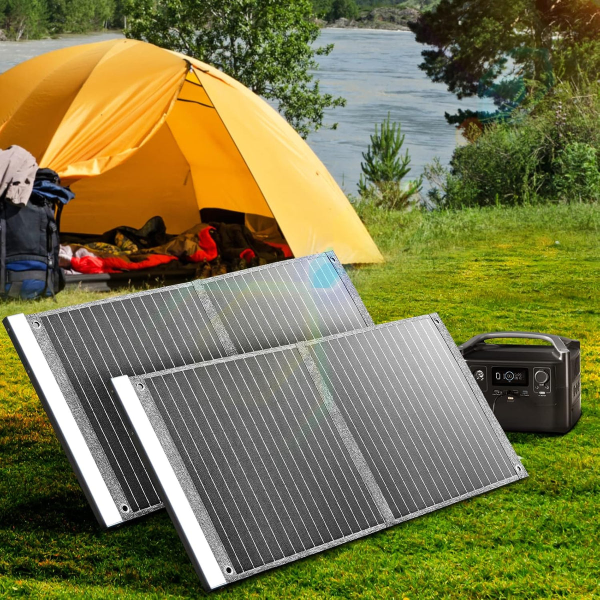 100W 18V Portable Foldable Solar Panel IP65 Waterproof Y15103