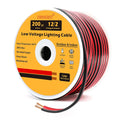 Red Black 100 Feet Pack of 2 Low Voltage Landscape Lighting Cable Z101982