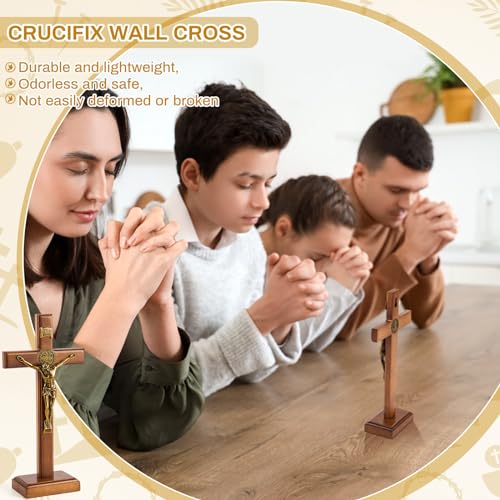 10 Inch Wood Cross Wall and Table Decor O6690