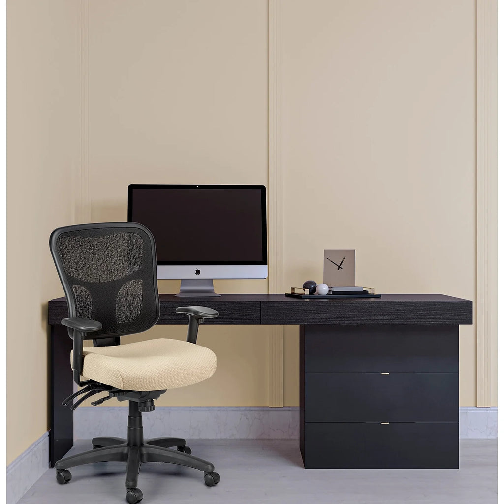 Ergonomic Mesh Mid-Back Task Chair Beige U530801