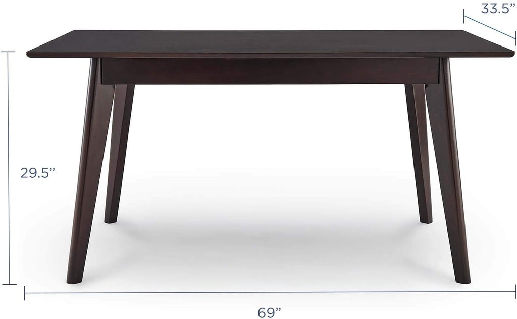 69 Rectangle Cappuccino Dining Table H503