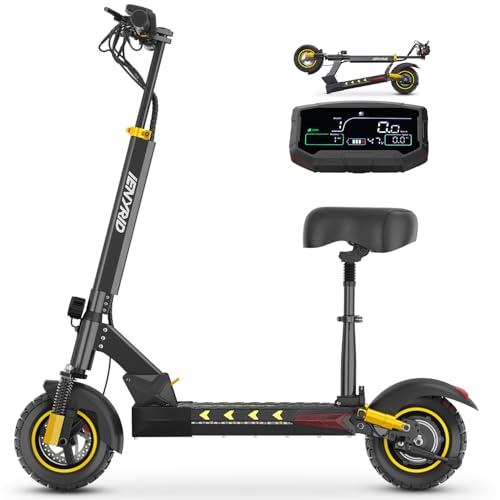 800W Motor 10" Pneumatic Tire Foldable Electric Scooter with Seat N453