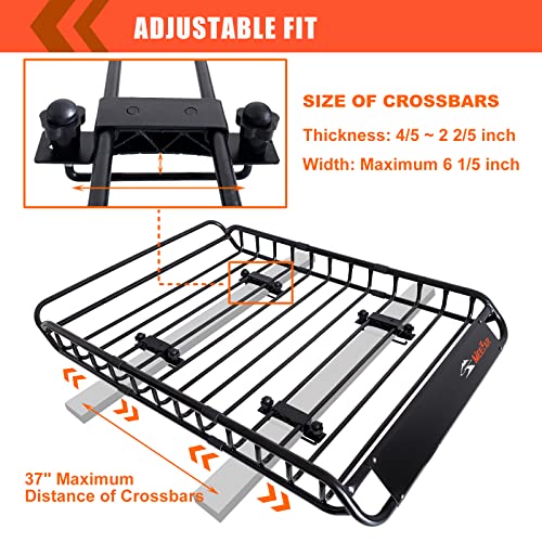 Folding Hitch Mount Cargo Carrier Basket 60" X 20" X 6" with Waterproof Cargo Bag B279487