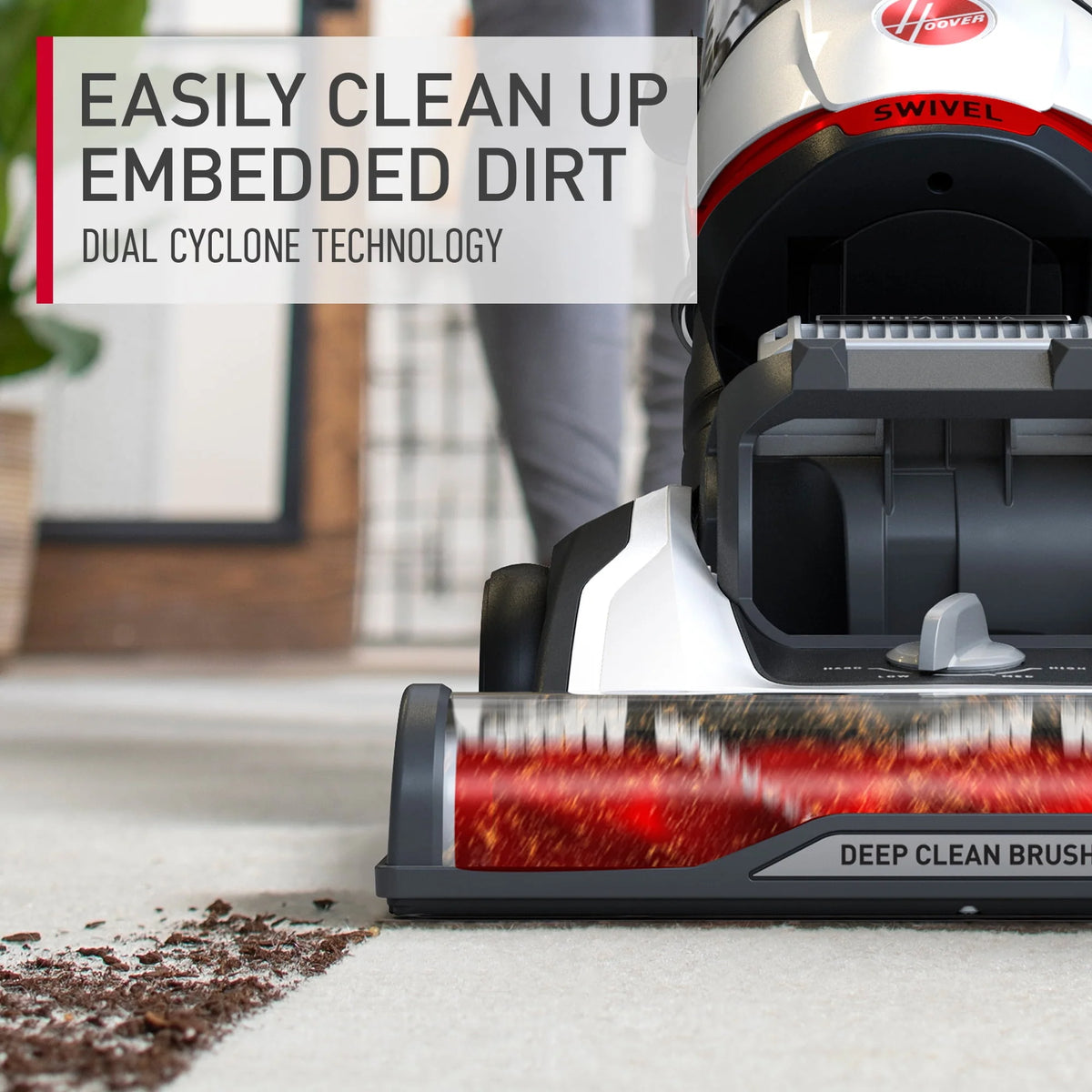 Bagless Upright Vacuum Cleaner with HEPA Media Filtration S625446