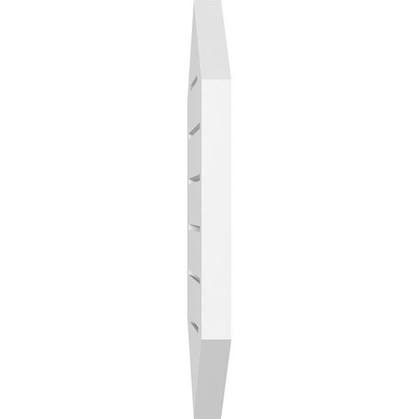 Vertical Peaked Surface Mount PVC Gable Vent C80357